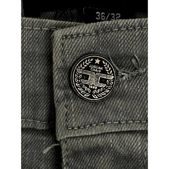 Vtg Jordan Craig Legacy Edition Aaron Jeans Men's 36/32 Gray Slim Straight Y2K - Picture 5 of 13